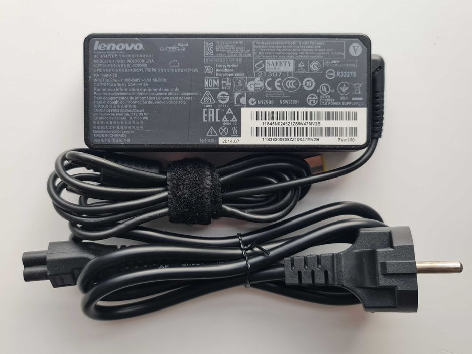 Oryg. Zasilacz IBM Lenovo 20V 4.5A 90W Slim Tip 7.9x5.5mm