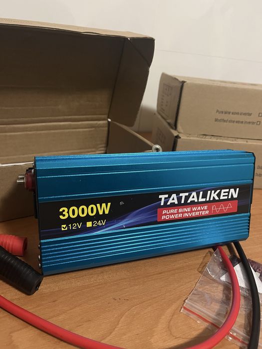 Инвертор 1600w 12в ,3000w 12/24в синус чистый