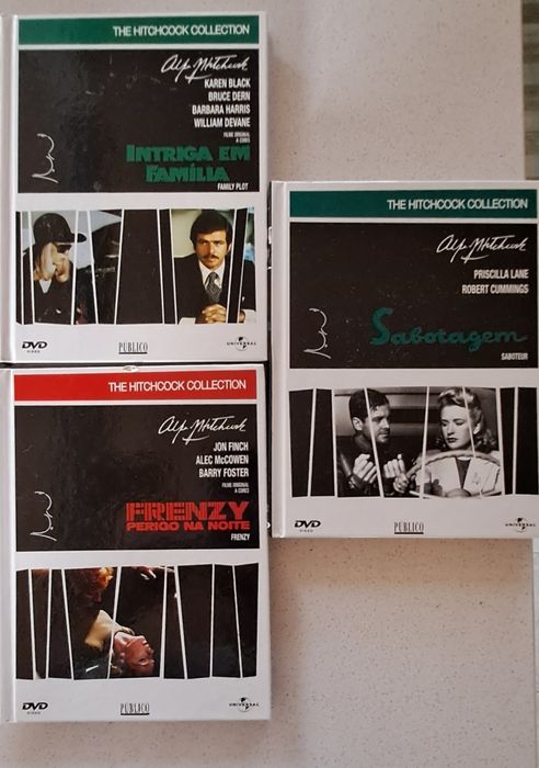 Coleção DVD com livro Alfred Hitchcock