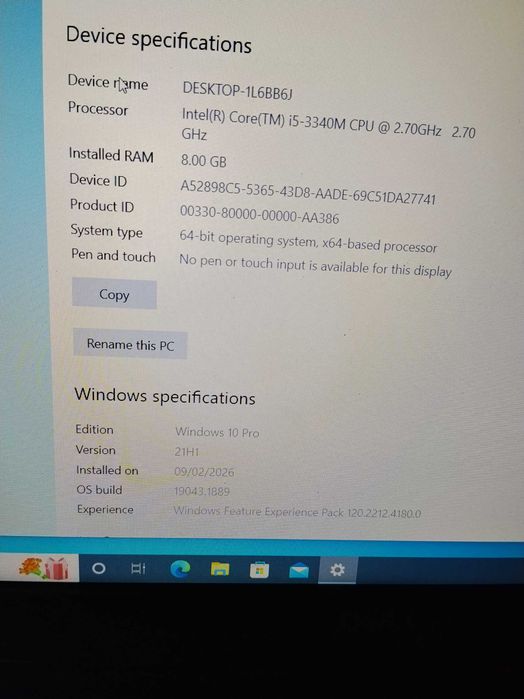 Laptop Dell LATITUDE E 5530