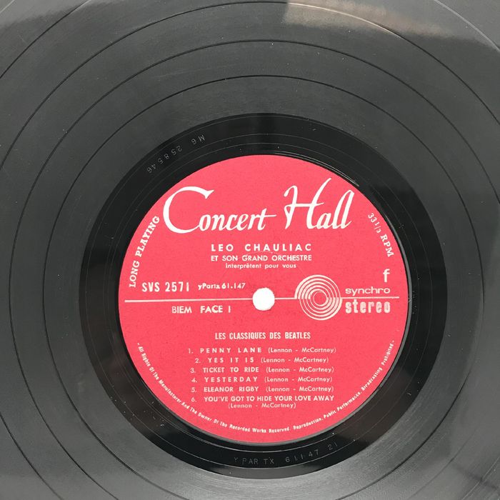 winyl - leo chauliac - et son grand orchestre les