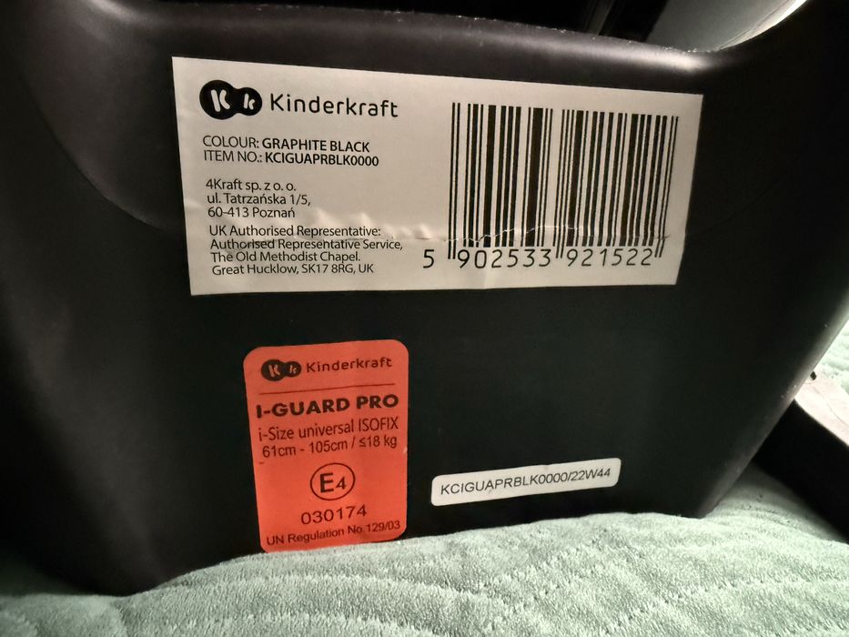 Kinderkraft I-GUARD PRO fotelik obrotowy samochodowy