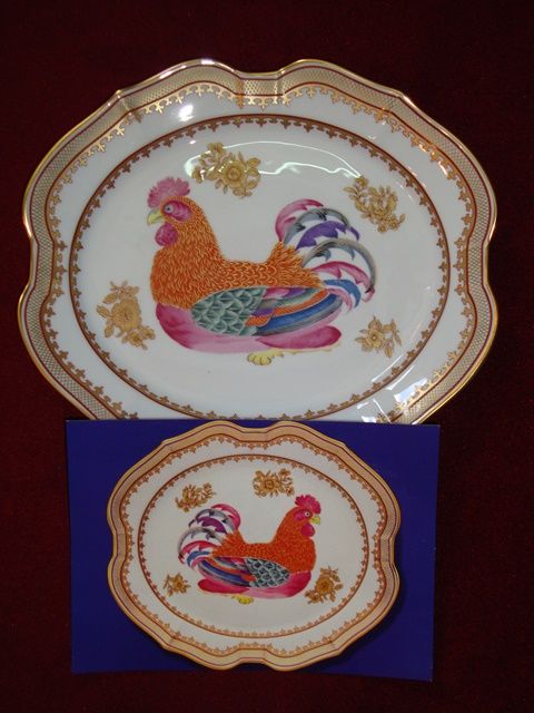 Travessa oval em porcelana C. I.