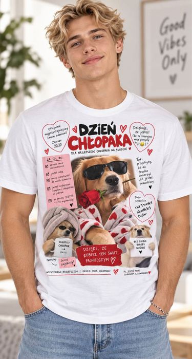 Koszulka dla chłopaka teksty wyznania jesteś super itp 8 rozmiarów szybka wysyłka olx