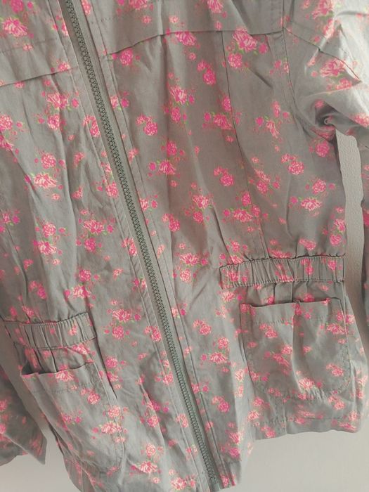 Kurtka parka 146,152, 11-12 lat w kwiaty Pep&Co