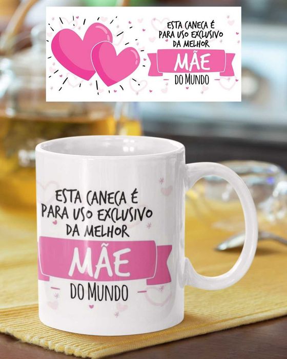 Dia da Mãe - Canecas de cerâmica