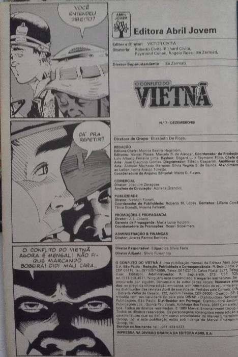 "O conflito do Vietna" - Revista Marvel