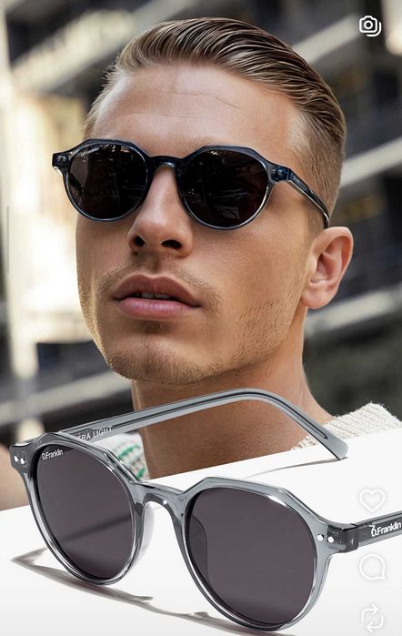 D.Franklin Ultra Light Crystal Grey/Black Sunglasses