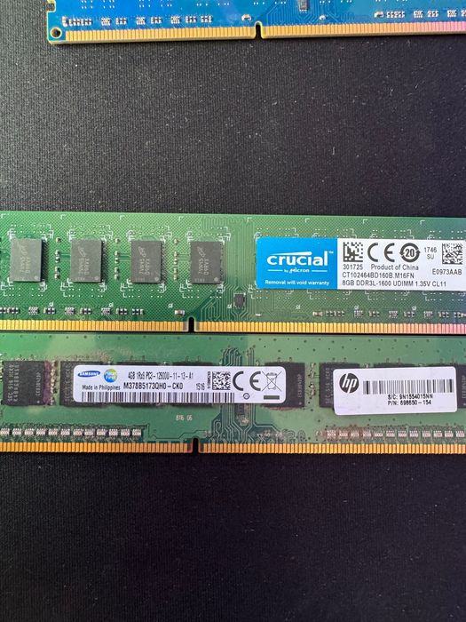 Lote memória RAM DDR3 56GB (12*4GB + 1*8GB)