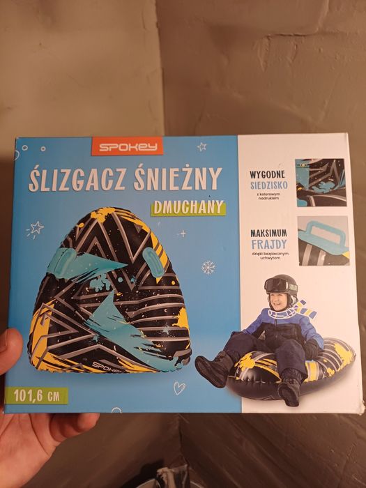 Dmuchany ślizgacz śnieżny Spokey z uchwytami