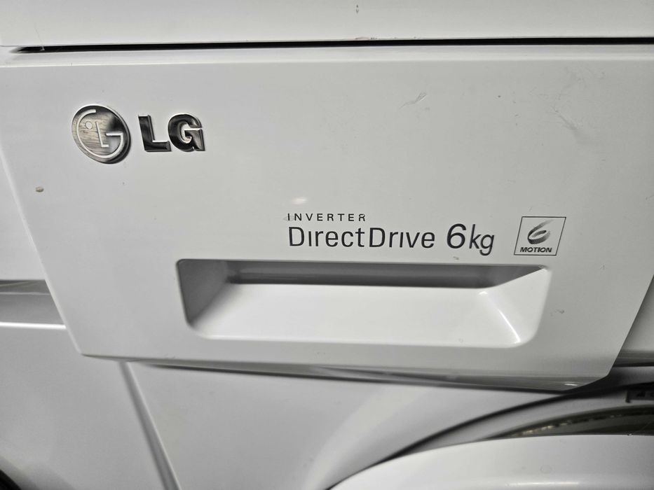Pralka LG SLIM 43cm. 6 kg/1000 ob. A + LCD .PL. Silnik inventer.Gwar.