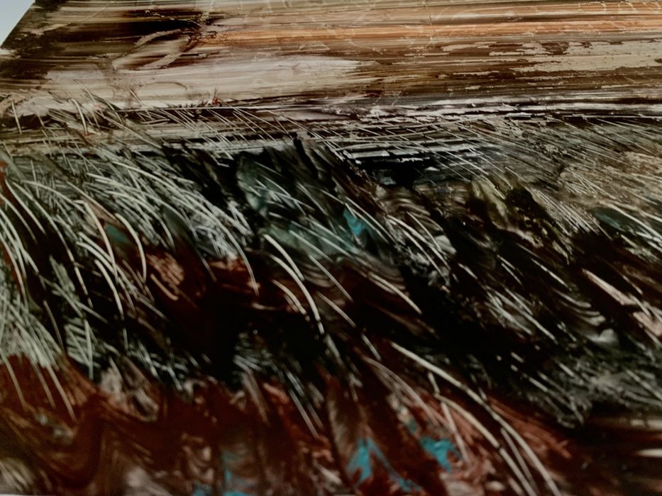 Картина олією в рамі пейзаж