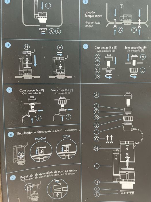 Mecanismo de Descarga Universal para Autoclismo