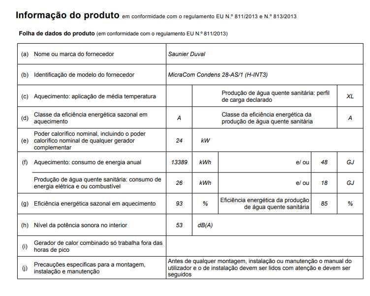 Caldeira mista 24KW para aquecimento e AQS: MicraCom Condens 24-AS/1