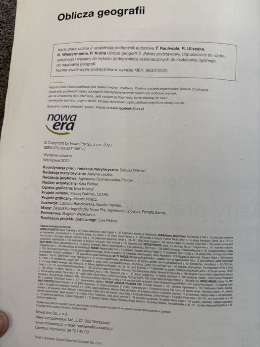Geografia Oblicza geografii Karty pracy 2