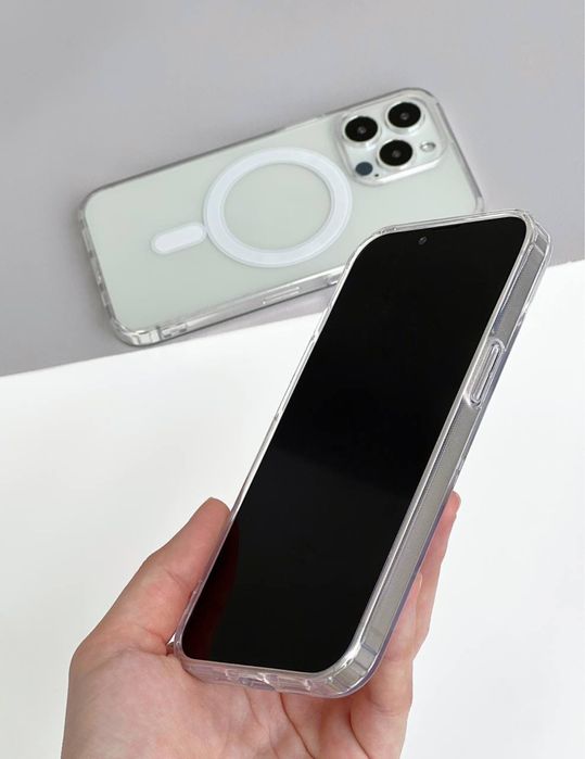 Чохол MagSafe Clear Case прозорий акриловий кейс айфон iPhone 14 Pro