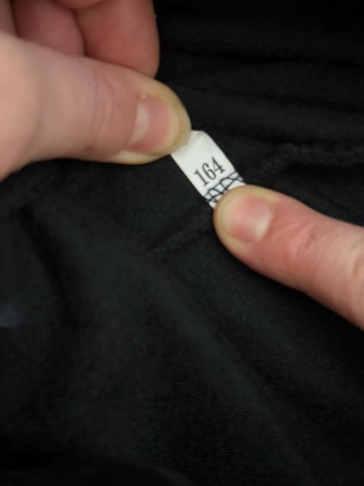 Чорні велюрові лосини (легінси) для дівчинки — розмір 164