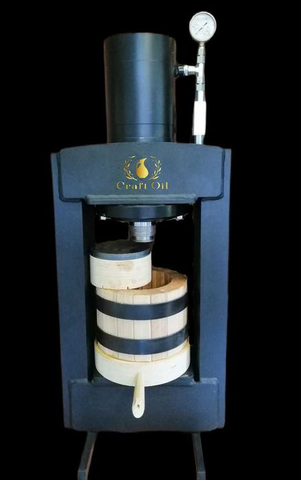 Гідравлічний маслопрес холодного віджиму олії | Прес. Діжки капролон