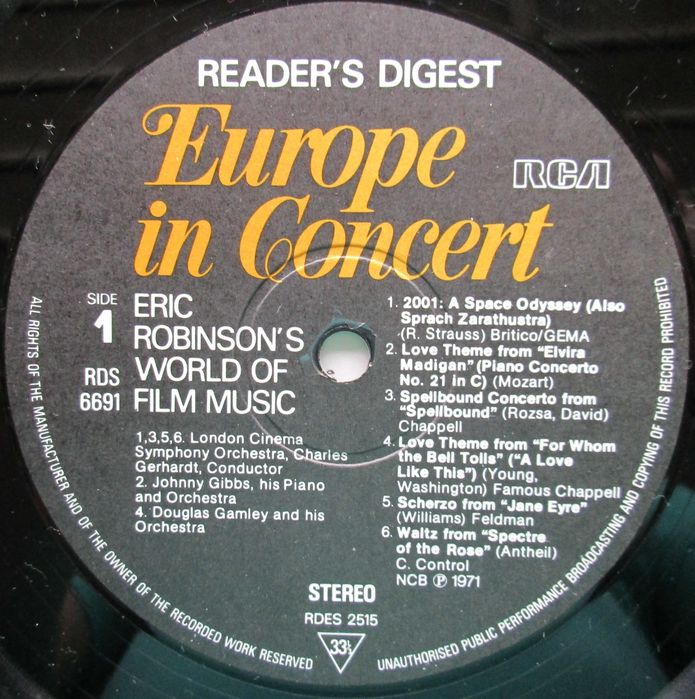Eric Robinson - - - - - World of Film Music - - - - - LP