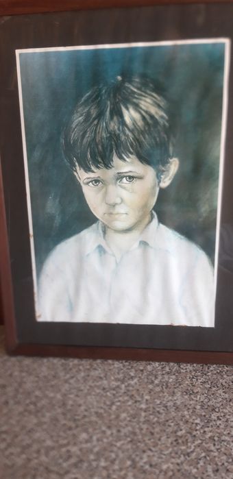 Quadro Antigo Criança