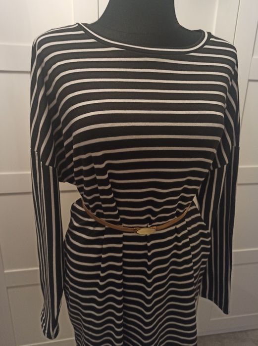 New Look Maternity dzianinowe sukienka tunika w paski