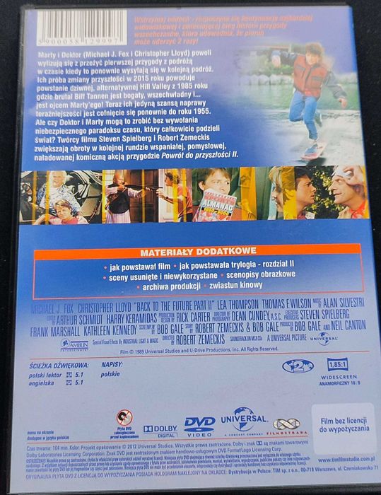 Powrót do przyszłości 3x DVD