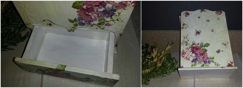 Сувенир подарок Шкатулка Красивый Чайный домик декупаж