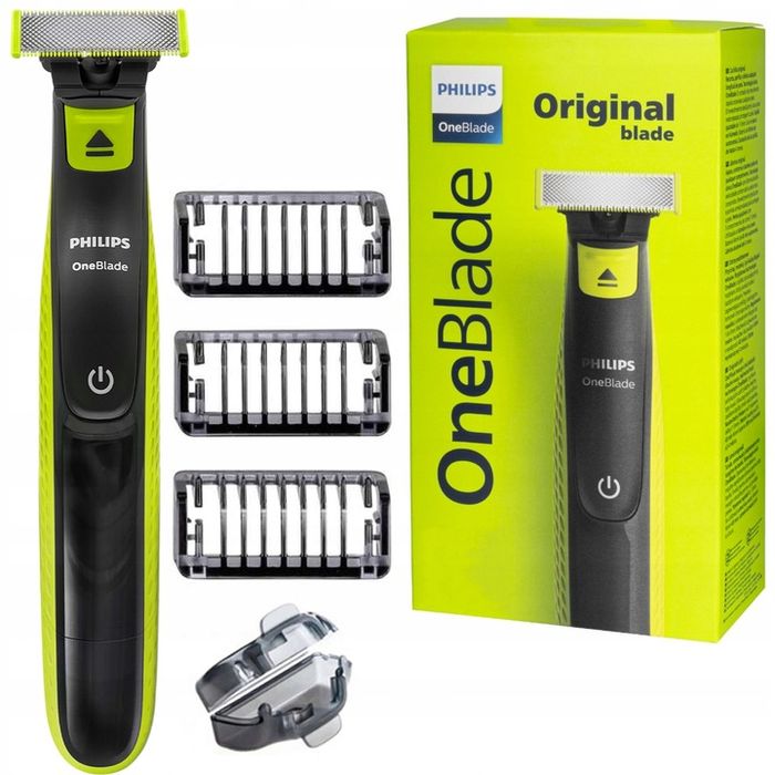 golarka philips one blade trymer do brody qp2724/10 3 nasadki