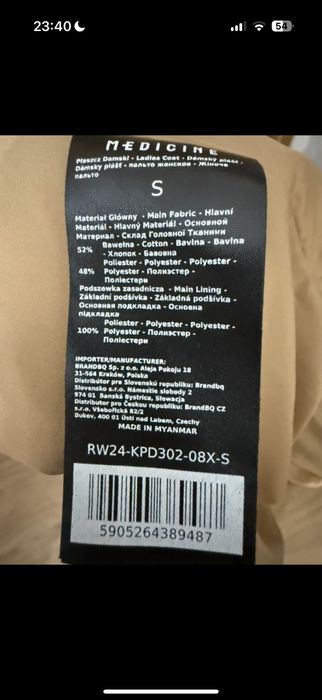 Płaszcz/trencz Medicine