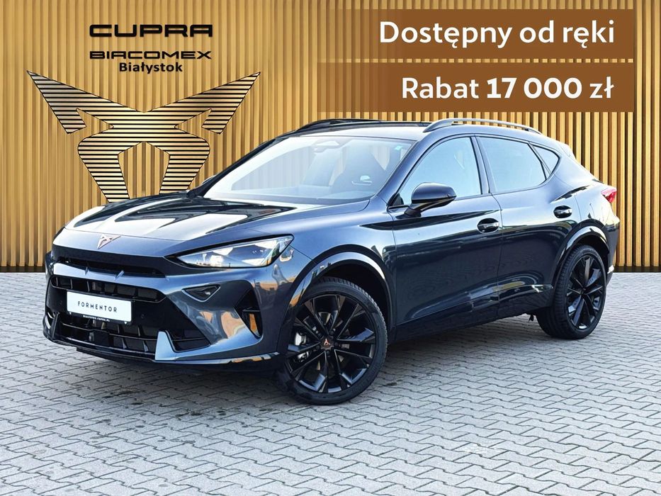 Cupra Formentor 1.5 150KM Black Edition, Alcantara, dostępny "od ręki" Rabat 21.100 zł