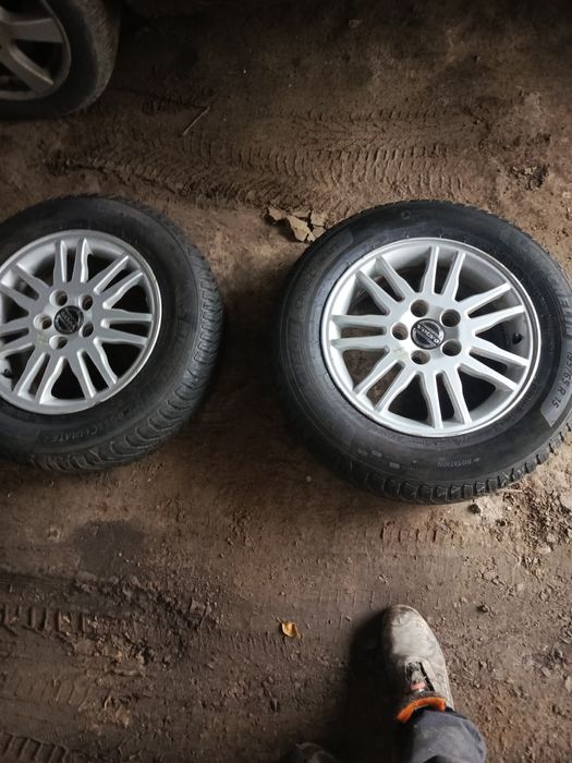 Felgi 15 5x108 +Opony całoroczne Michelin 195/65/15 Volvo V50