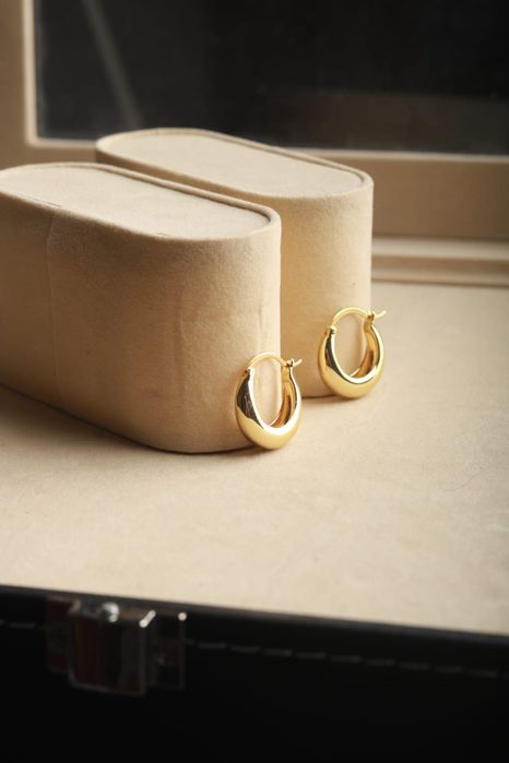 Kolczyki koła złoty próba 925 srebro platerowane nowe hit moda 2026