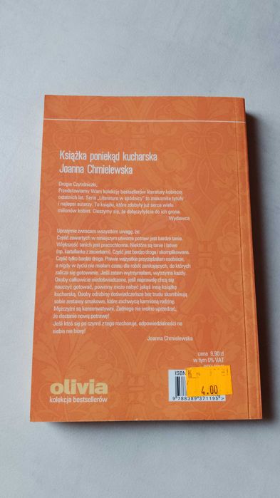 J. Chmielewska "Książka poniekąd kucharska"