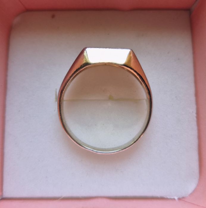 Anel em prata Dourada