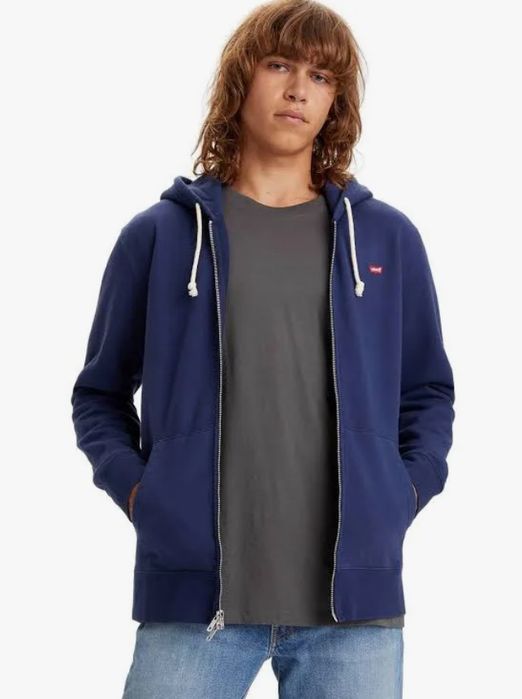 Чоловіча синя кофта на блискавці Levi’s