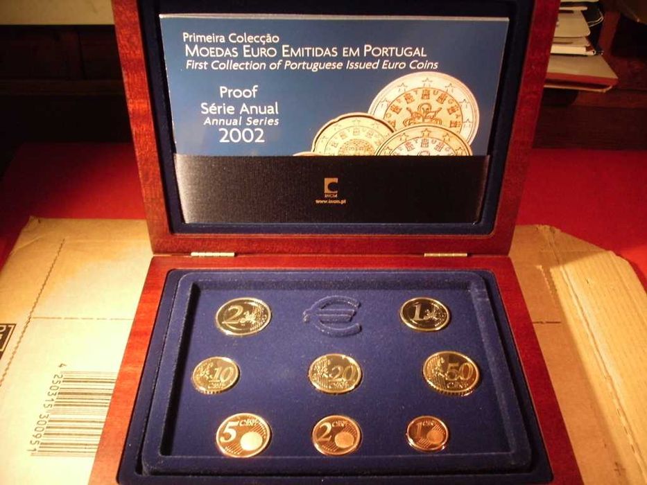 Serie Anual 2002 (Proof) Euro Estojo INCM 1ª serie