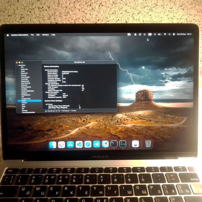 MacBook Air 2020 M1 custom 16/256 недоліки