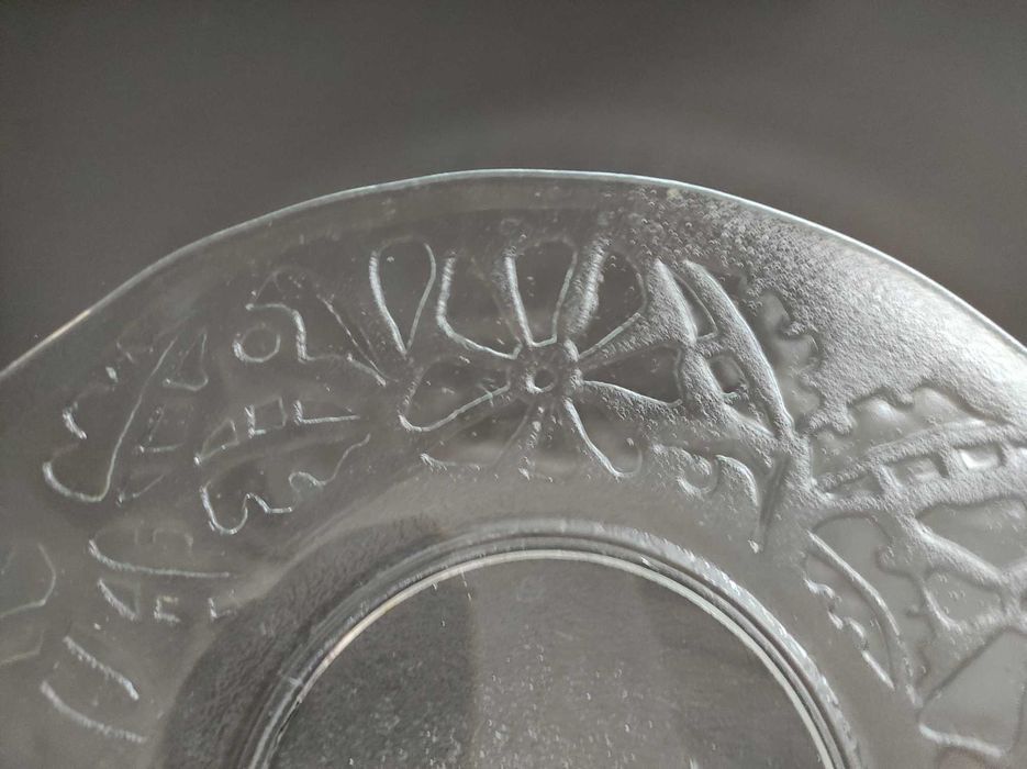 Talerz, patera, szkło PRL