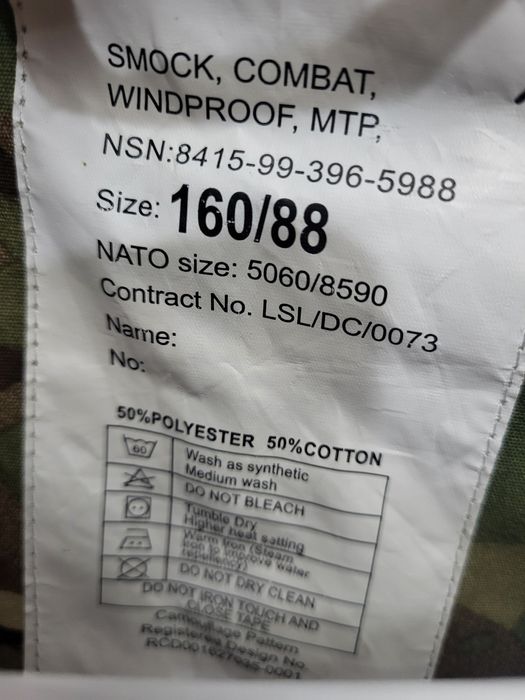 Kurtka wojsk brytyjskich MTP Smock Windproof DEMOBIL 160/88