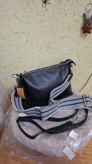 Сумка новая кожаная Италия Borse in Pelle натуральная кожа