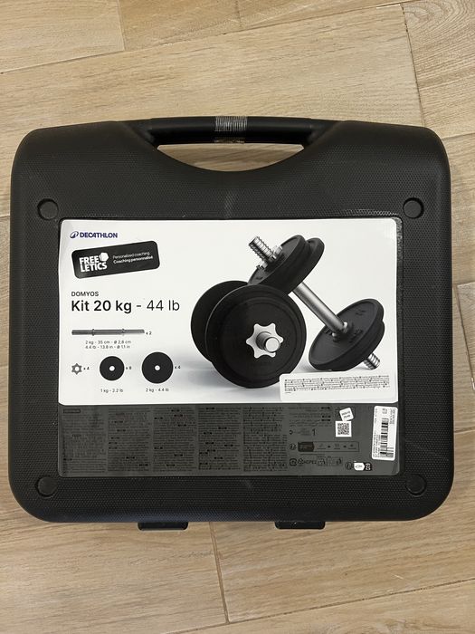 Kit Halteres Domyos 20kg Decathlon + Mala de Transporte