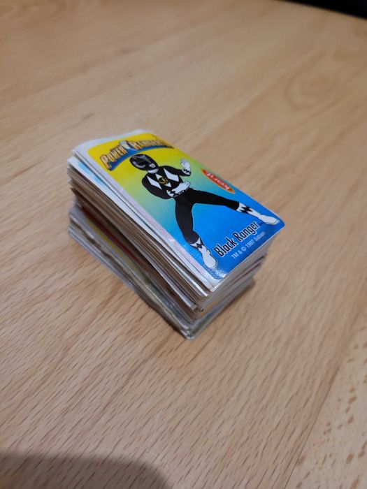 Mighty Morphin Power Rangers Kent 1997 stickers bubble gum naklejki