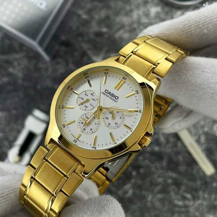 Годинник Casio MTP-V300 Чоловічий наручний годинник Casio, Оригінал, Гарантія 24 міс.