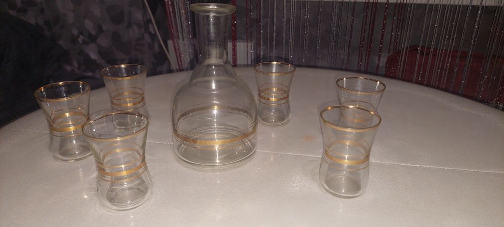 Рюмки 6 штук тип армуды стопки стакани склянки набір з графіном ссср
Д