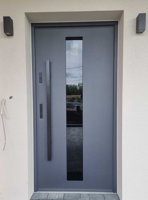 Drzwi WIKĘD OPTIMUM TERMO 76mm G.D. wzór GD01A z montażem