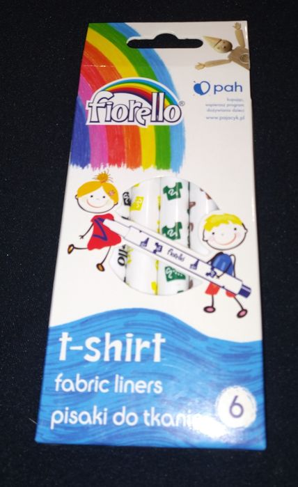 Mazaki/pisaki do malowania na tkaninie 2 kpl