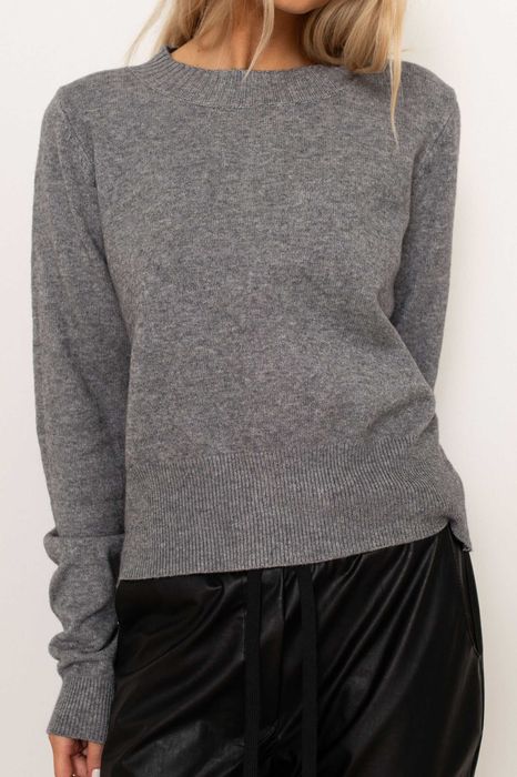 PROJECT RUNWAY – LEMONADA Sweter z półokrągłym dekoltem szary