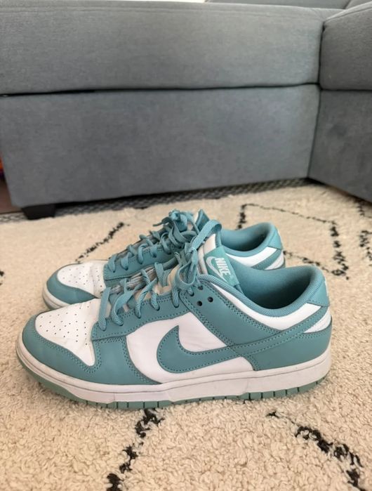 Nike Dunk Low buty sportowe turkusowo-białe rozm. 44 - stan dobry