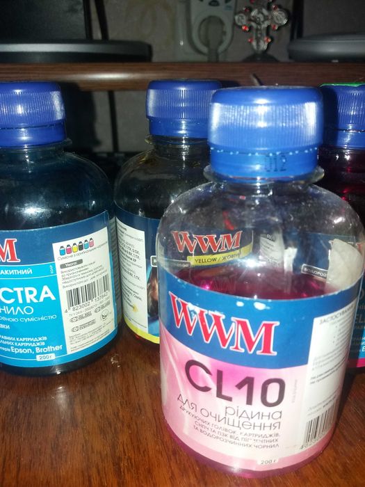 Продаються фарби-чорнила для принтера Epson, нові і б/у.