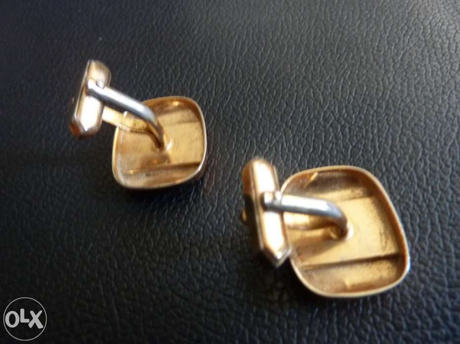 3 Pares Botões de Punho + Mola Gravata